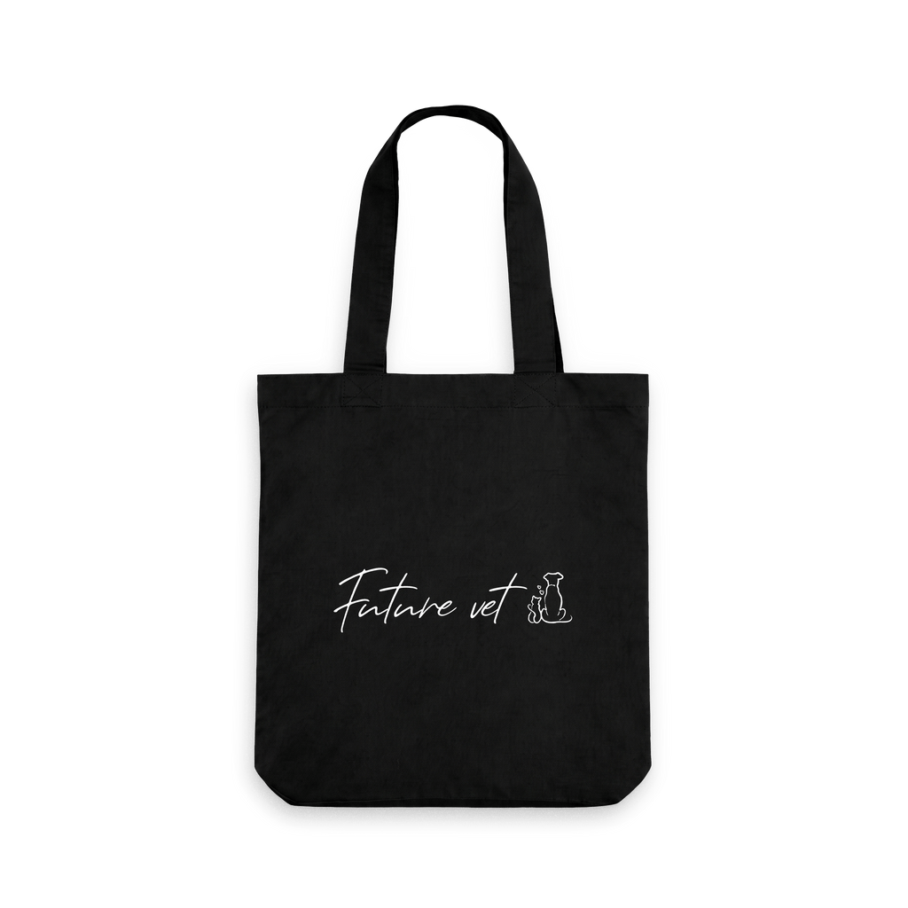 Black Printed Bag Front