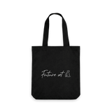 Black Printed Bag Front