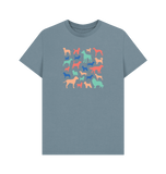 Stone Blue Organic Men's Dog T-shirt