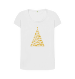 White Printed T-shirt Front