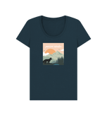 Denim Blue Printed T-shirt Front