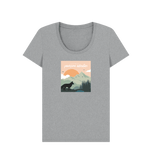 Athletic Grey Organic Ladies Pawsome Adventure T-shirt