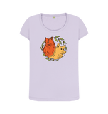 Violet Printed T-shirt Front