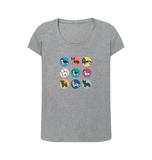 Athletic Grey Printed T-shirt Front