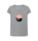 Athletic Grey Printed T-shirt Front