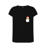 Black Printed T-shirt Front