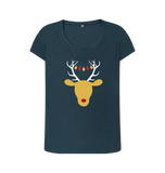 Denim Blue Printed T-shirt Front