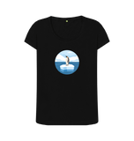 Black Printed T-shirt Front