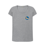 Athletic Grey Printed T-shirt Front