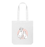 White Printed Bag Front