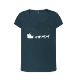Denim Blue Printed T-shirt Front