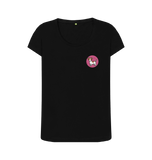 Black Printed T-shirt Front