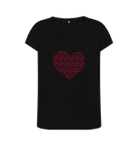 Black Printed T-shirt Front