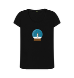 Black Printed T-shirt Front