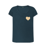Denim Blue Printed T-shirt Front
