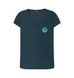 Denim Blue Printed T-shirt Front