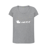 Athletic Grey Printed T-shirt Front