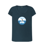 Denim Blue Printed T-shirt Front