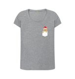 Athletic Grey Printed T-shirt Front