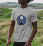 Organic Men's Man and Dog Under the Moon T-shirt