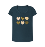 Denim Blue Printed T-shirt Front