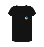 Black Printed T-shirt Front
