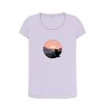 Violet Printed T-shirt Front