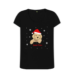 Black Printed T-shirt Front