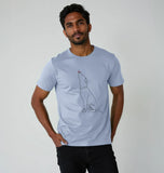 Organic Men's Dog and Butterfly T-shirt