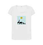 White Printed T-shirt Front