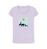 Violet Printed T-shirt Front