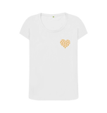 White Printed T-shirt Front