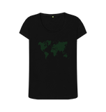 Black Printed T-shirt Front