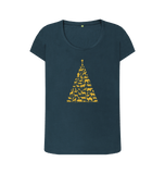 Denim Blue Printed T-shirt Front