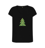 Black Printed T-shirt Front