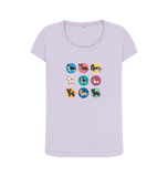 Violet Printed T-shirt Front