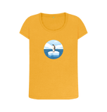 Mustard Printed T-shirt Front
