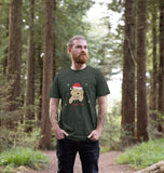 Mens Santa Paws Christmas T-shirts