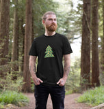 Mens Animal print Christmas tree T-shirt