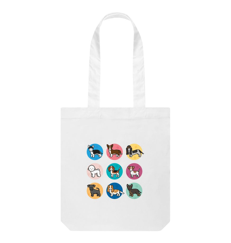 White Dogs Tote Bag