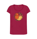 Cherry Women's scoop neck Cat and Dog T-shirt