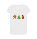 White Ladies Animal print Christmas T-shirt