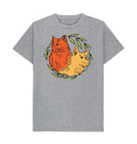 Athletic Grey Men's Dog and  Cat organic T-shirt