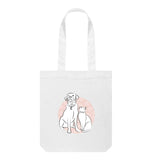 White Dog and Cat Tote Bag