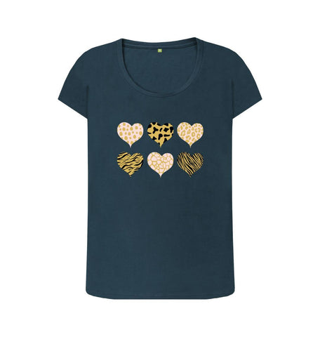 Lock And Love Women's Sweetheart Top - Scoop Neck Short Sleeve, Dip-Dye Mustard, Size 3X