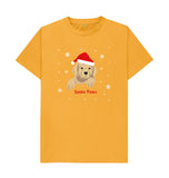 Mustard Mens Santa Paws Christmas T-shirts