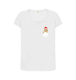 White Ladies Santa Paws in my pocket Christmas T-shirt